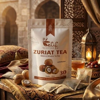 ELIF TEA AND TISANE Zuriat Tea | Teh Buah Zuriat | Teh Promil | Botanical Infusions Tea Bag | 30 Tea Bag