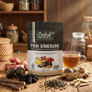 SEDUH BOTANIKAL Teh Enerjik | Sehat & Subur Pria | Resep Teh Rempah JSR | 30 Tea Bag