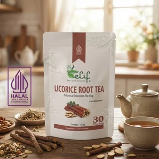 ELIF TEA AND TISANE Licorice Root Tea | Gerd Asam Lambung | 30 Tea Bag