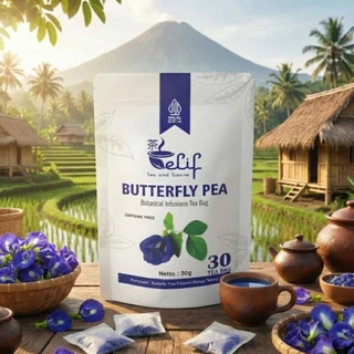 ELIF TEA AND TISANE Butterfly Pea Tea | Teh Bunga Telang | 30 Tea Bag