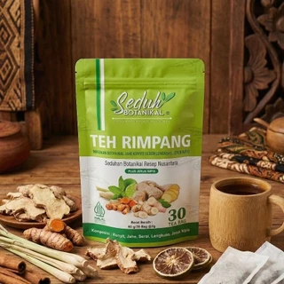 SEDUH BOTANIKAL Teh Rimpang (Plus Jeruk Nipis) | 30 Tea Bag | Resep JSR ala dr Zaidul Akbar