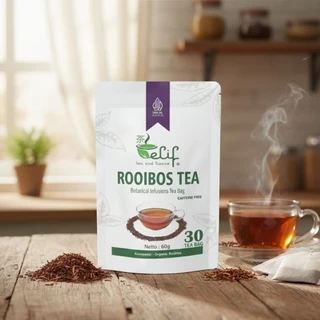 ELIF TEA AND TISANE Rooibos Tea | Teh Rooibos | African Red Tea | 30 Tea Bag