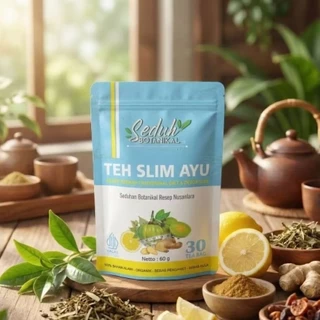 SEDUH BOTANIKAL Teh Slim Ayu | Diet Detox Peluntur Lemak | Resep Teh Rempah JSR | 30 Tea Bag