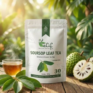 ELIF TEA AND TISANE Soursop Leaf Tea | Teh Daun Sirsak | Graviola Tea | 30 Tea Bag