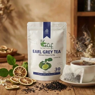 ELIF TEA AND TISANE Earl Grey Tea | Teh Earl Grey | 30 Tea Bag