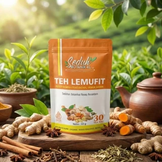 SEDUH BOTANIKAL Teh Lemufit | Gemuk Badan | Resep Teh Rempah JSR | 30 Tea Bag
