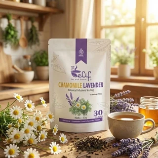 ELIF TEA AND TISANE Chamomile Lavender Tea Teh Kamomil dan Bunga Lavender (30 Tea Bag)