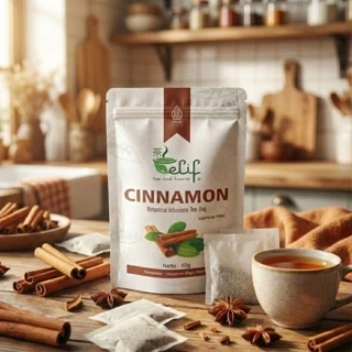 ELIF TEA AND TISANE Cinnamon Tea | Teh Kayu Manis Kunyit Jahe | 30 Tea Bag