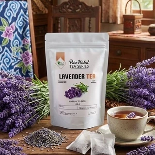 ELIF TEA AND TISANE Lavender Tea : Teh Bunga Lavender Kering ( 30 Tea Bag )