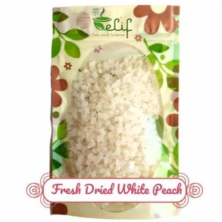 ELIF FRUITS Fresh Dried White Peach Fruit Pieces Honey White Peach Fruit