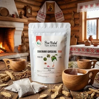 ELIF TEA AND TISANE Siberian Ginseng Tea : Siberian Ginseng Eleuthero Root Tea (30 TeaBag)