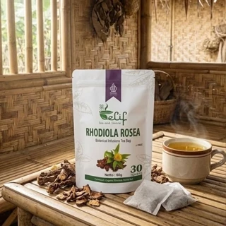 ELIF TEA AND TISANE Rhodiola Rosea Tea | Super Adaptogen Herbs Rhodiola Rosea Root | 30 Tea Bag