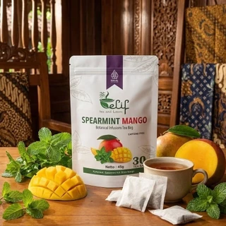 ELIF TEA AND TISANE Spearmint Mango Tea | Teh Spearmint & Buah Mangga | 30 Tea Bag
