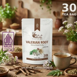 ELIF TEA AND TISANE Valerian Root Tea | Valeriana officinalis root | 30 Tea Bag