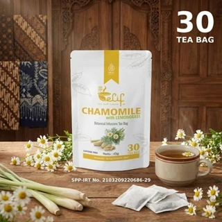 ELIF TEA AND TISANE Chamomile Lemongrass Tea Teh Bunga Kamomil Serai 30 Tea Bag