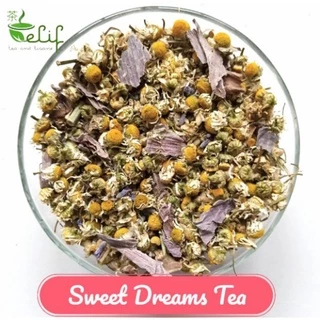 ELIF TEA AND TISANE Sweet Dreams Tea : Chamomile, Blue Lotus, Lavender, Damiana, Mugwort