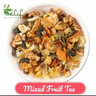 ELIF TEA Mixed Fruit Tea : Dried Lime Fruit, Peach, Apple and Dried Orange Peel