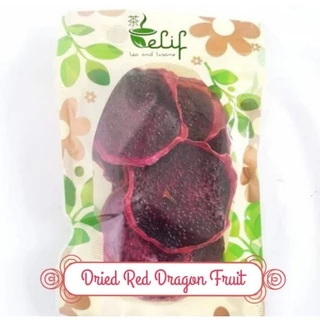 ELIF FRUITS Organic Dried Red Dragon Fruit / Buah Naga Merah Slice Kering