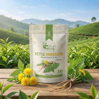 ELIF TEA AND TISANE Nettle Dandelion Tea : Stinging Nettle Leaf & Dandelion ( 30 Tea Bag )