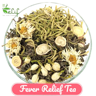ELIF TEA Fever Relief 50g - Teh Herbal Pereda Panas Dalam & Demam - Honeysuckle Chrysanthemum Mint - Loose Leaf