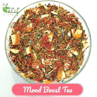 ELIF TEA Big Pack Mood Boost Tea : Yerba Mate, Siberian Ginseng, Ginkgo Leaf, Safflower