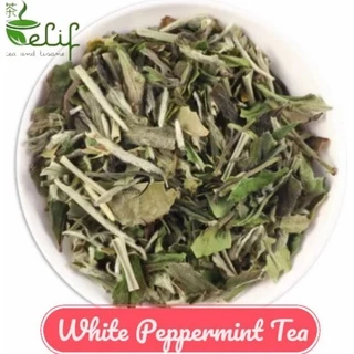ELIF TEA White Peppermint 50g - Teh Putih Premium Mint & Serai - White Tea Blend Diet & Detox - Loose Leaf
