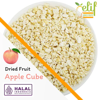 ELIF FRUITS Big Pack Dried Apple Fuji Cube / Buah Apel Fuji Kering Iris Kotak