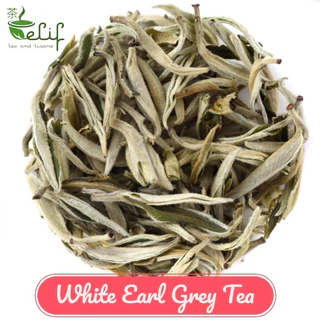 ELIF TEA Big Pack White Earl Grey Tea : Silver Needle or White Tea, and Bergamot Oil