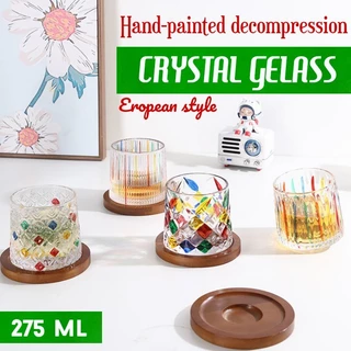 275 ml European-style Crystal Glasses Hand Painted Cup Style Eropa