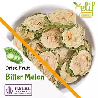 ELIF FRUITS Bulk Pack Organic Dried Bitter Melon Slice Balsam Pear Pare Kering [1kg]