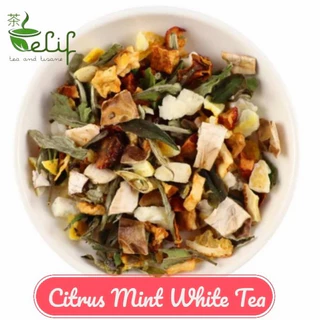 ELIF TEA Big Pack Citrus Mint White Tea : White Tea Peppermint Lime Orange Lemon Tea