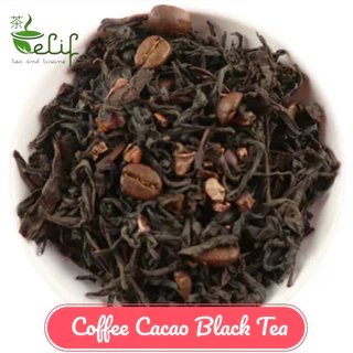 ELIF TEA Coffee Cacao Black Tea 50g - Teh Hitam Mix Kopi & Coklat Kayu Manis - Energy Booster Loose Leaf