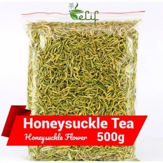 ELIF TEA  Big Size Premium Organic Honeysuckle Tea Honeysuckle Flower Tea 500g