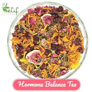 ELIF TEA Big Pack  Hormone Balance Tea : Red Clover, Vitex, Lemon Balm, Schisandra fruit