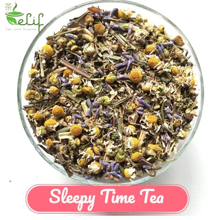ELIF TEA Big Pack Sleepy Time Tea : Chamomile, Lavender, Lemongrass and Spearmint Leaf